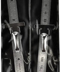 Stainless Steel SAE And Metric Ruler Set With Detachable Clips, Pro Grade Precision Tools, packaged rulers