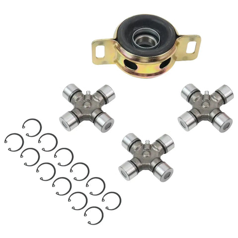 Drive Shaft Center Support Bearing And U Joint Kit For Toyota Tacoma 2005 Through 2015 2WD 4WD components with snap rings