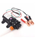 12V Vacuum Pump Siphon And Fluid Transfer Pump For Cars Boats Motorbikes Diesel Electric With Hose Black Workhorse For Fast Fluid Transfer 5L Per Minute 0.8MPa Max 60W Portable, black pump with clips