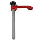 Aluminum 19mm Hold Down Clamp For Woodworking, Adjustable Bench Dog Clamp with red arm, 3 Level Pressure Cam, No Slip Grip