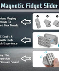Kick Back With This Dope Metal Magnetic Fidget Slider For Adult Teens Crisp Snappy Clicks Infinite Loop Mechanism Helps You Chill Solid Grip Desk Poker Pusher EDC Stress Relief Gadget Gift Idea