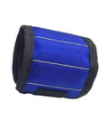 Magnetic Wristband Tool Holder With Strong Magnets Adjustable Oxford Fabric Wrist Belt Keeps Screws Nails Drill Bits In Place For Hands Free Work No Drop In Tight Spaces, blue Oxford fabric