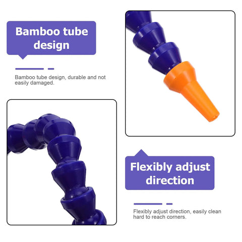 Plastic Air Hose Nozzle Fits Milling Machine Air Compressor Sick Design Cleans Dust Fast Cooling And Portable Misting System Ideal For Drill Mill Engraver Needs Airflow Keeps Gear Chill Heavy Duty Work Badass Pressure Super Solid, blue and orange