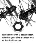 Carbon Disc Wheelset Tubeless Ratchet Bike Wheel 700C 50mm Black Fits Shimano, hub and adapter detail