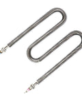 Heavy Duty Electric Tubular Finned Heater 220V Oven Heating Element, stainless steel spiral design, suitable for industrial use.