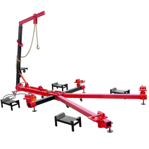 Beefed-Up 5T Auto Body Frame Puller Straightener With 6600 Lbs Capacity 49KN Pulling Power, heavy-duty dent repair tool