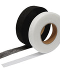 Iron On Hemming Tape 1 Inch Wide No Sew Adhesive For Pants, Clothing, And DIY Crafts, 140 Yards Total Black And White Pack rolls