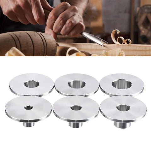 Smooth Sailing Stainless Steel Router Guide Bushing Kit with six precision sizes for woodworking pattern duplication.