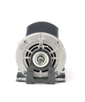 Front view of D143 48Y Frame Open Drip Proof Beefy Belt Drive Motor For Tough Job Sites, One Third Horsepower, 1725 RPM, 115 VAC