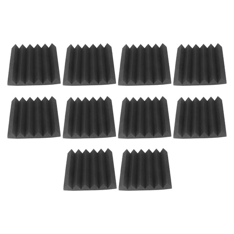 Premium Sound Absorbing Foam Acoustic Panels 12 Pack For Home Studio Recording Room Wall Tile Echo Control Noise Dampening, black foam tiles