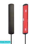 VHF UHF Car Window Adhesive Mount Patch Antenna For Scanner And Ham Radio, BNC Male Connector, 50 Ohm, adhesive back view