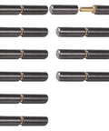 Beefy Heavy Duty Weldable Barrel Hinges 2-1/4 In Weld On Door Hinges Set 360 Degree Rotation Detachable Carbon Steel 10 Pack