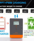 Auto Detecting MPPT Solar Charge Controller For 12 Volt Or 24 Volt Setups, 20 Amp Output, LCD Display, Regulator demonstration