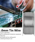 No Clean Rosin Core Solder Wire 1.0mm 100g High Purity Tin Lead Alloy For Electronics Repair PCB Circuit Board Soldering DIY Pro Grade