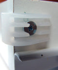 Self Adhesive Drawer Bumper Translucent 10 Pack for Cabinets and Rollout Shelves Protects Doors from Marring with a screw