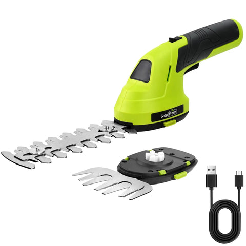 2 In 1 Cordless Hedge Trimmer And Grass Shears For Garden Yard And Lawn Lightweight Handheld Electric Trimmer With 1100 RPM Motor