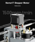Nema17 stepper motor featured on Badass Desktop CNC Router With Three Axis Engraving Power For Smooth Cutting On Wood Plastic Acrylic And Soft Metals Featuring Smart GRBL Control And Hustle Ready Workshop Rig.