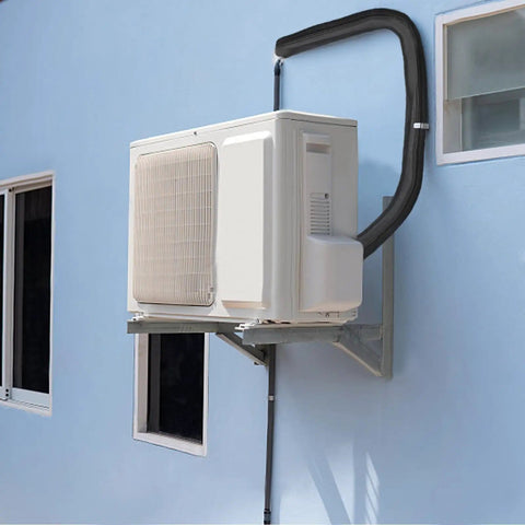 Three Layer Outdoor AC Pipe Insulation Wrap 72x10.2 Inches Weatherproof on mini split unit