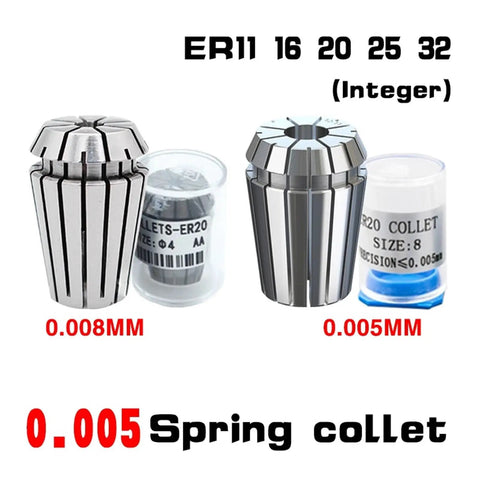 Ultra Precision ER AA High Performance Spring Collet Chuck For CNC Milling Routers Lathes with 0.005mm precision and ER20 size.