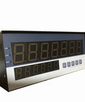 Side view of high precision magnetic scale with LCD readout for linear displacement and CNC encoder applications no contact measurement