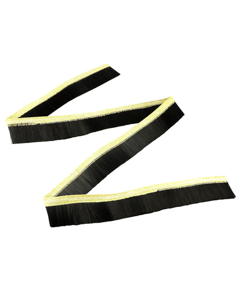 CNC Vacuum Brush for Engraving Machines and Routers, 70mm Wide, 2m Long, Dust Shoe Cover for Spindle Motor, Heavy Duty Nylon Bristles, Cut To Length, Black.
