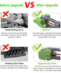 Comparison image showing features of Portable 2 In 1 Electric Strapping Machine With Automatic Welding Tensioner And Cutter.