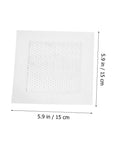 12 Pack Self-Adhesive Wall Repair Patches For Drywall - Fiberglass Mesh Kit, square patch with measurements shown