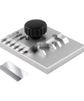 JOYABEST metal etching parts bending tool on silver base with adjustable black knob and multiple bending slots