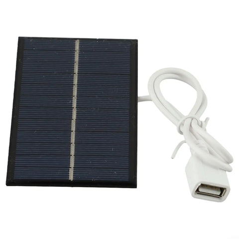 2W 6V Monocrystalline Solar Panel Charger with USB output for 3.7-5V batteries, ideal for outdoor lighting and small DC devices