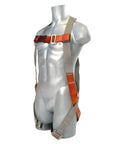 Fall Protection Full Body Harness Kit With 6 Ft Lanyard And Internal Shock Absorber For Industrial Roof Construction on mannequin