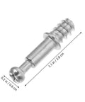 28mm zinc alloy piece from Two In One 50 Pack 28mm Alloy Furniture Connectors Kit With Cam Lock Fittings And Pre Inserted Nuts And Bolts.