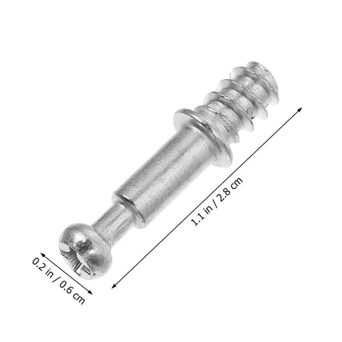 28mm zinc alloy piece from Two In One 50 Pack 28mm Alloy Furniture Connectors Kit With Cam Lock Fittings And Pre Inserted Nuts And Bolts.