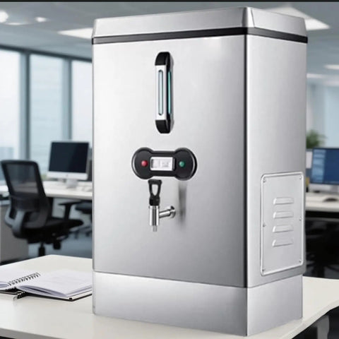 40L Commercial Water Boiler with Instant Boiling Water Dispenser in an office setting