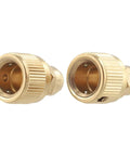 2-Pack Brass Garden Hose Repair Adapters For 3/8 Inch Expandable Hoses With Quick Connect Aluminum Alloy Fittings Kit