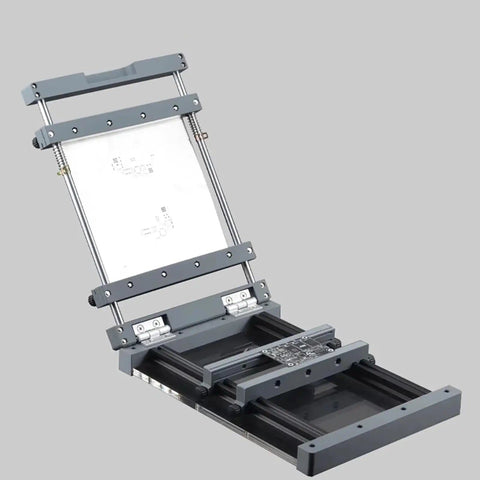 Manual Desktop Solder Paste Screen Printer For SMT PCB Prototyping, 250x250mm Stencil Printer open view