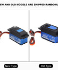 Badass Digital Servo For RC Rigs Packing Full Metal Gears And A Hefty 12 KG Stall Torque on left, old model on right.