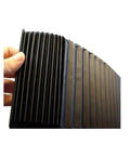 Hand holding Bellows Cover For CNC Machines 383mm Wide By 26.5mm High With 180mm Extended Length Flexible Accordion Guard Shield
