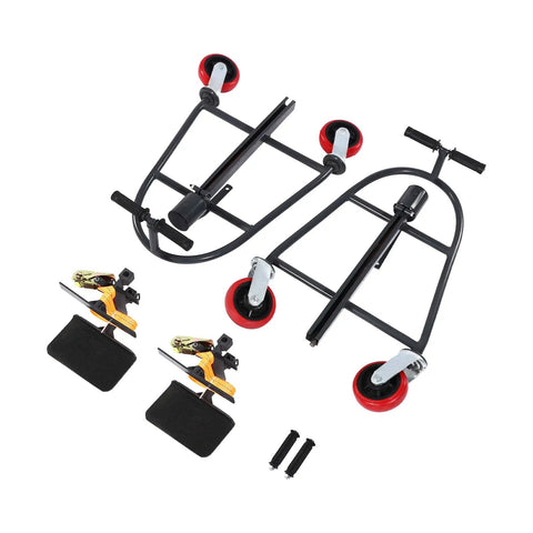 Heavy Duty Furniture Mover Dolly With 1100 Lbs Capacity Easy Glide Industrial Moving Platform showing dolly frame and swivel casters.