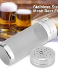 300 Micron Stainless Steel Inline Hop Filter Dry Hopper Strainer Craft Beer Brewing with a mesh design for filtration.