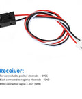 4 Pack IR Break Beam Sensor With 5mm LEDs Counting Module Through Beam Photoelectric Switch Receiver with wires and connector.