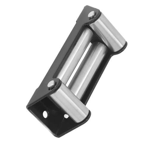 Beefy Winch Roller Fairlead For Off Road Recovery Trucks Eight Point Nine Four Inch 6000 Pound Capacity Rustproof High Strength Steel Cable Guide For Four By Four Vehicles Heavy Duty Mount And Smooth Line Feed, steel roller fairlead