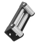 Beefy Heavy Duty Winch Roller Fairlead With 6000 Lb Load Capacity And 20 Steel Rollers On A Q235 Steel Frame For Industrial Electric Winches Rust Resistant And Smooth Wire Rope Guiding, angled view