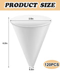 Disposable Engine Oil Funnels Set For Quick Oil Changes Paper Car Oil Change Funnels size dimensions shown