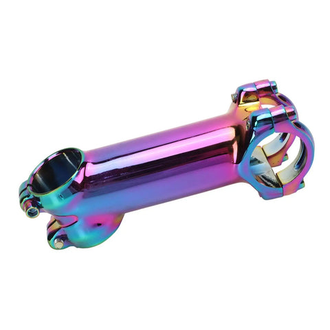 Colorful Aluminum Alloy Bicycle Riser Stem 31.8mm CNC Machined Lightweight Handlebar Extender with vibrant finish