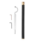 No Sweat Wood Lathe Hollowing Tool With Replaceable Tungsten Alloy Blade and comfy aluminum handle, 14.2 in. tool set.