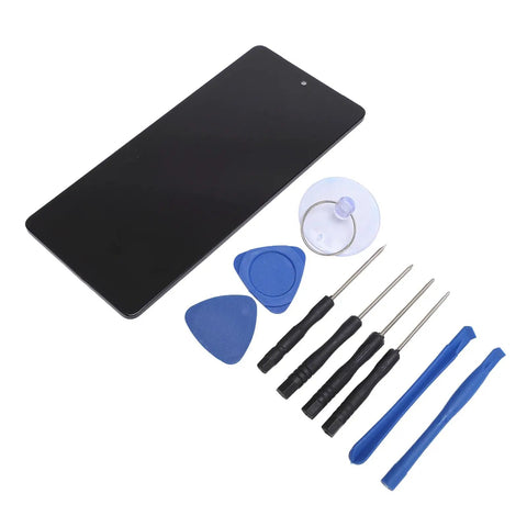 DIY TFT Phone Display Replacement Kit For iPhone 7 With Included Tools For Easy Install Sharp Touchscreen High Brightness Screen Precise Fit And Quick Repair, shown with display and tools on white background.