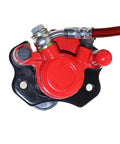 Rear Hydraulic Brake Caliper Master Cylinder Kit With Extra Brake Pad For Four Wheeler Go Kart Golf Cart ATV Baja Red Beefed Up