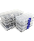 Pro Grade Ultrathin Flat Washer Set M3 To M20 600 Pieces 0.2mm Stainless Steel 304 A2-70 Shim Gasket Kit Box For Precise Load Distribution, Corrosion Resistance, Indoor Outdoor Use, Durable Hardware Spacers stacked clear organizer boxes with washers