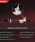 Close-up of Hydraulic Power Steering Rack And Pinion Assembly For Nissan Titan Armada Pathfinder Infiniti QX56 V8 5.6L 2004 2015
