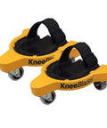 Heavy Duty Knee Blades With Gel Cushions And Three Casters For Unisex Adults, 360 Degree Turn Without Lifting From Floor, Durable Yellow